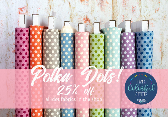 polka dot fabrics on sale color girl quilts fabric shop