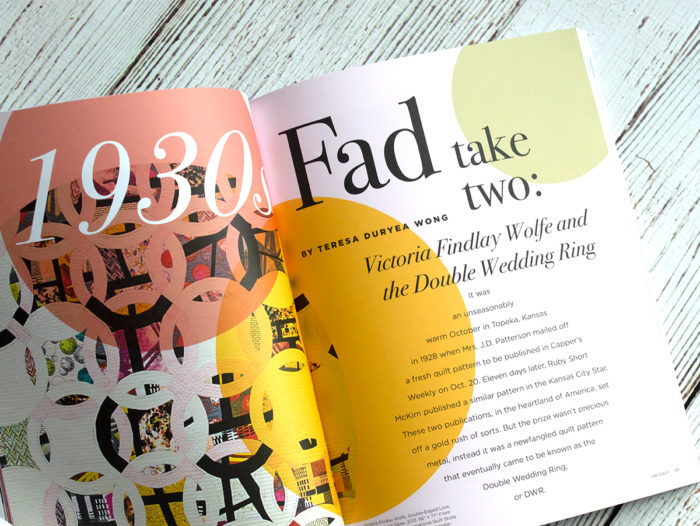 Curated Quilts magazine featuring Curved piecing for Quilters