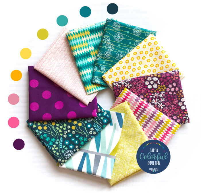 curated fabric bundle for quilters sold by Color Girl Quilts
