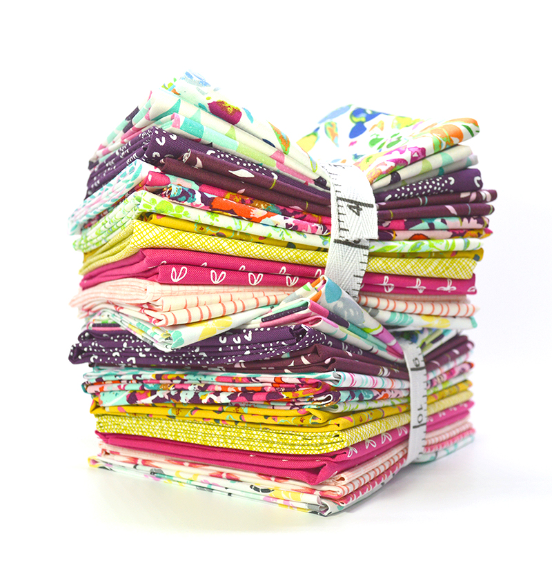 curated fat quarter bundle for quilters sold by Color girl quilts