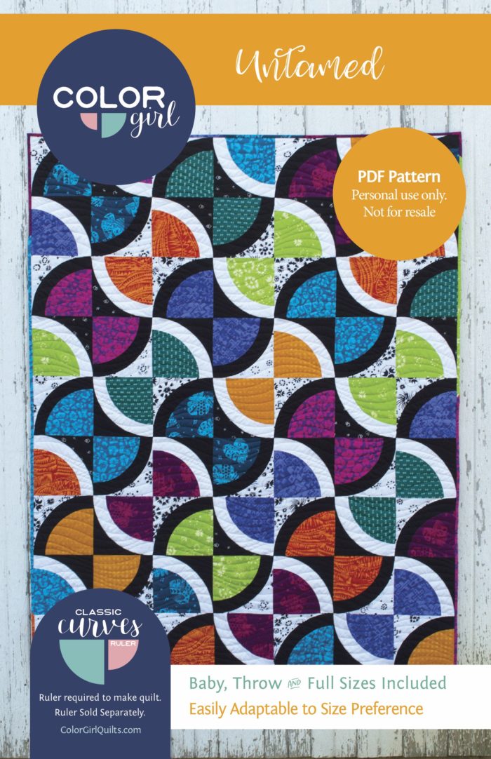 Untamed quilt pattern by Color Girl Quilts