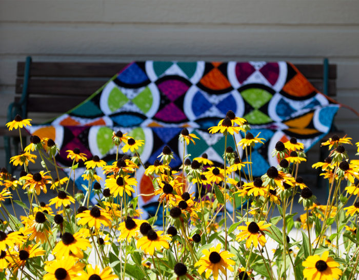 Untamed quilt by Sharon McConnell color girl quilts