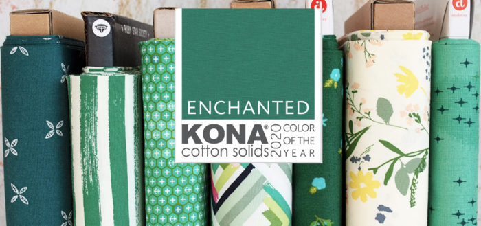 Enchanted Green fabric sold by Color girl Quilts