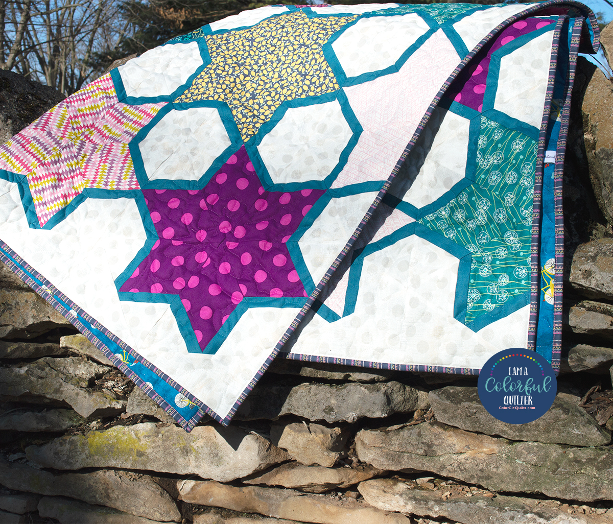 Magic star quilt pattern by Color Girl Quilts