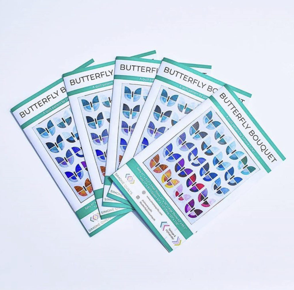 Butterfly Bouquet quilt pattern by Simone quilts