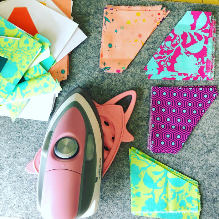 Tula Pink True colors fabrics quilt by Color Girl Quilts