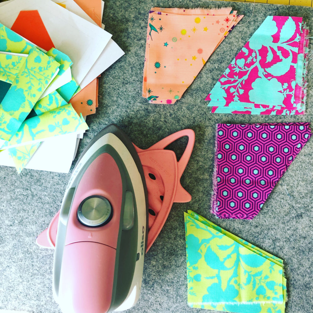 Tula Pink True colors fabrics quilt by Color Girl Quilts