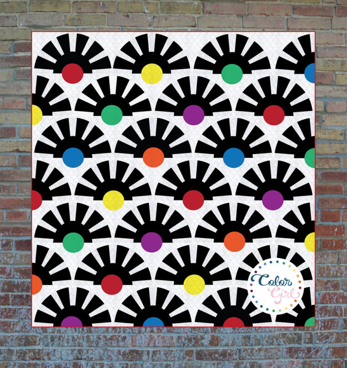 Sunbeam quilt pattern for Classic Curves Ruler by Color Girl Quilts