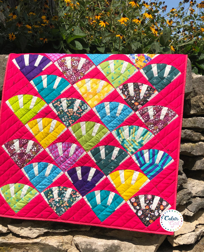 Sunbeam quilt pattern layout variation by Color Girl Quilts