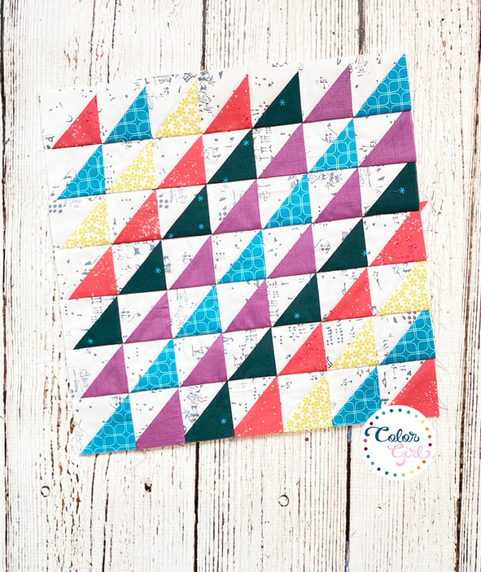 how to sew half square triangles for quilt block