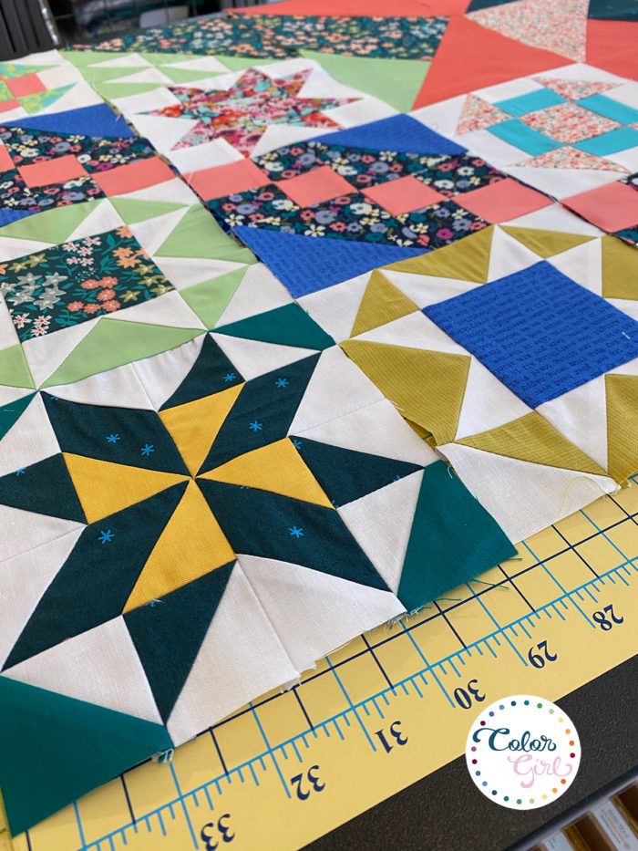 Rise Above quilt along with Color Girl quilts