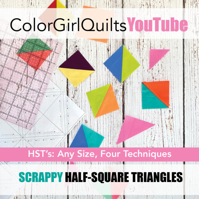 how to sew half square triangles for quilting video tutorial