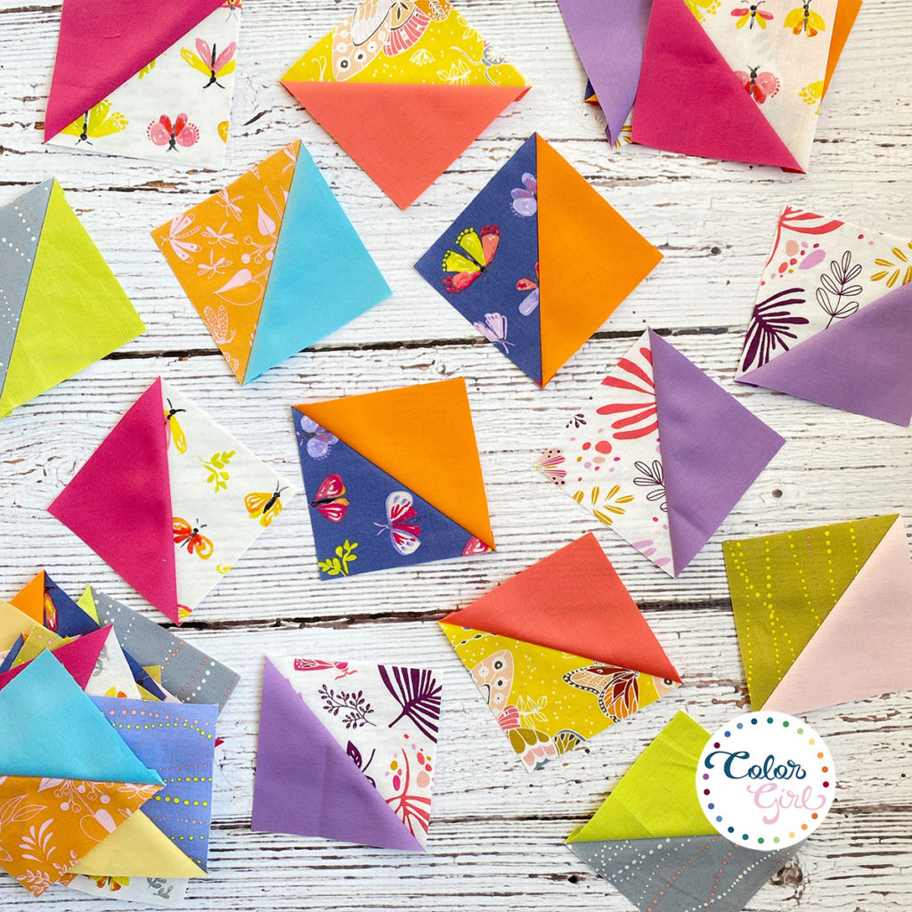 how to sew half square triangles for quilting video tutorial