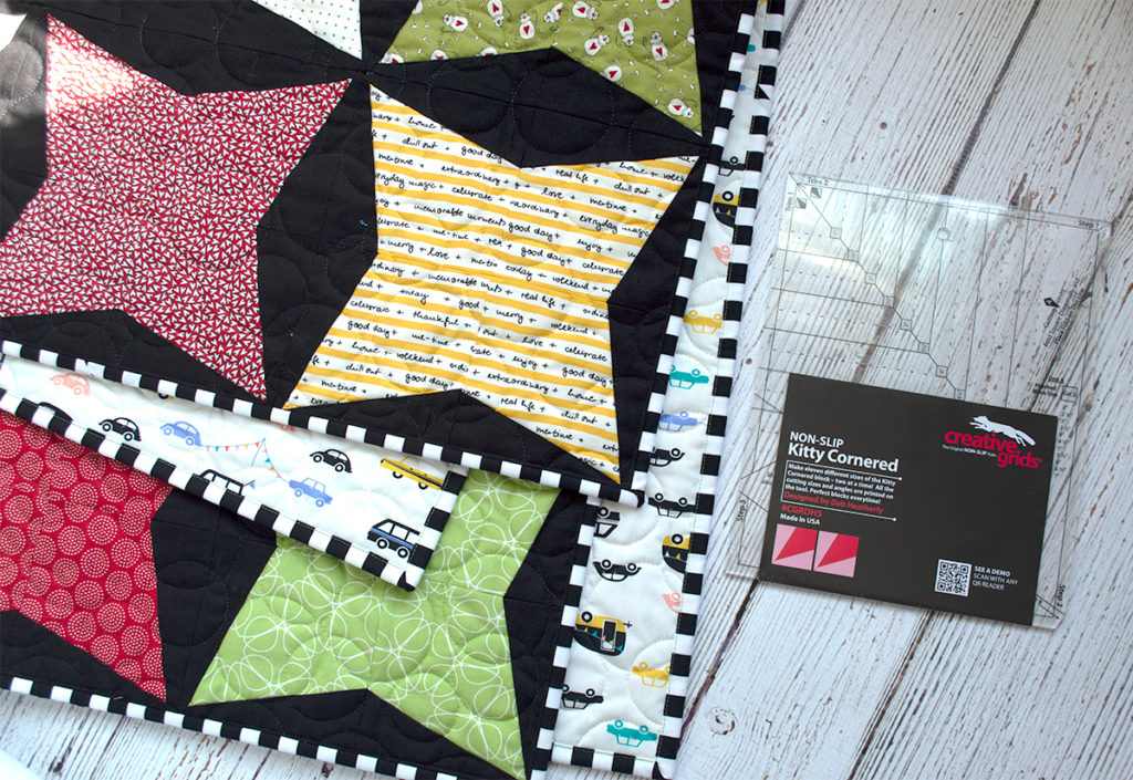 How to use Kitty Cornered ruler, video quilt tutorial by Color girl Quilts