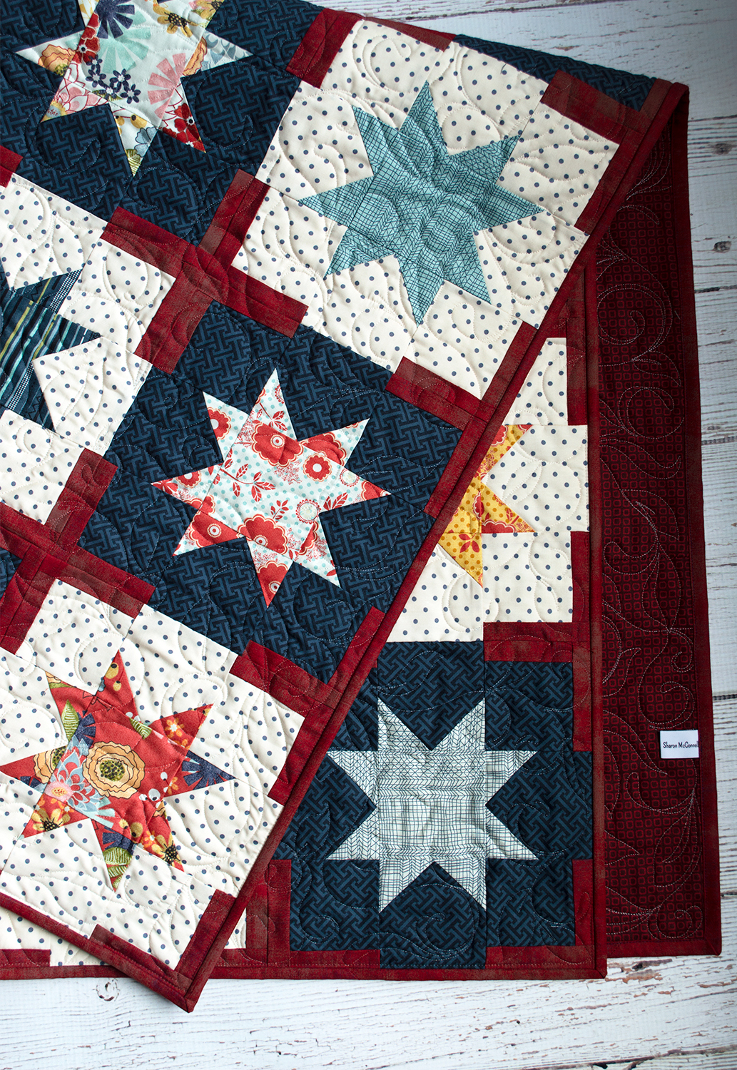 Fortune star quilt pattern by Color girl Quilts