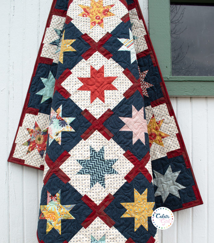 Fortune star quilt pattern by Color girl Quilts