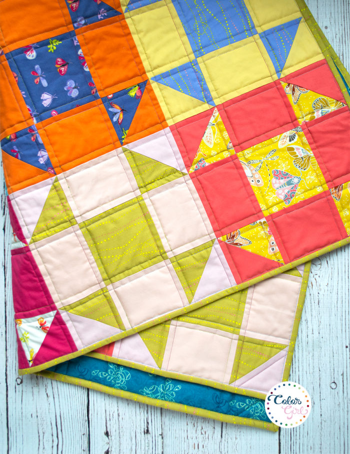 Shoo fly quilt block tutorial video by Color Girl Quilts