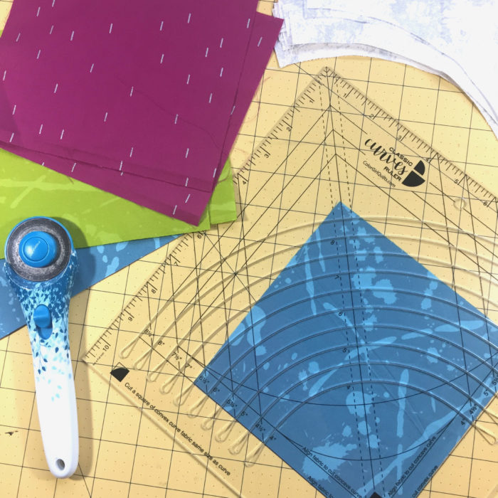 Classic curves ruler by colorgirlquiltsblog.com for curved piecing quilts