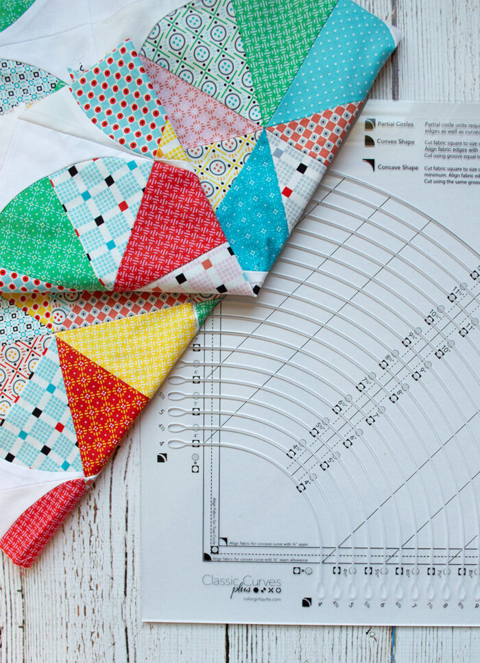 classic curves ruler for quilting curved piecing by Color Girl Quilts