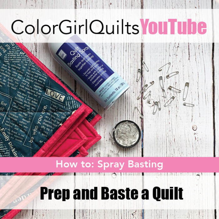 how to baste a quilt to prepare for quilting