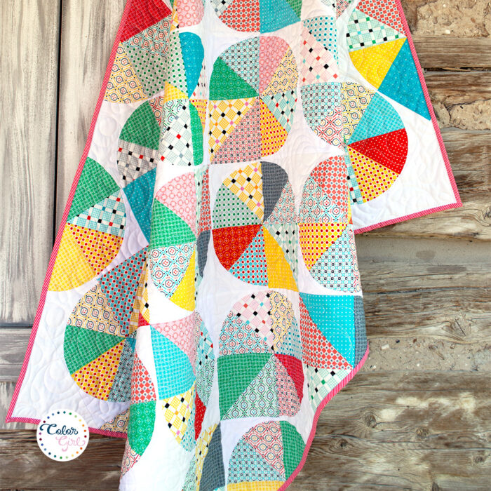 baby quilt with easy curved piecing Classic Curves ruler