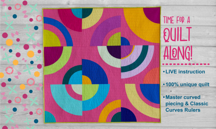 how to sew curved piecing quilts class with color girl quilts