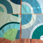 Quilt in Progress: Curvy Blues