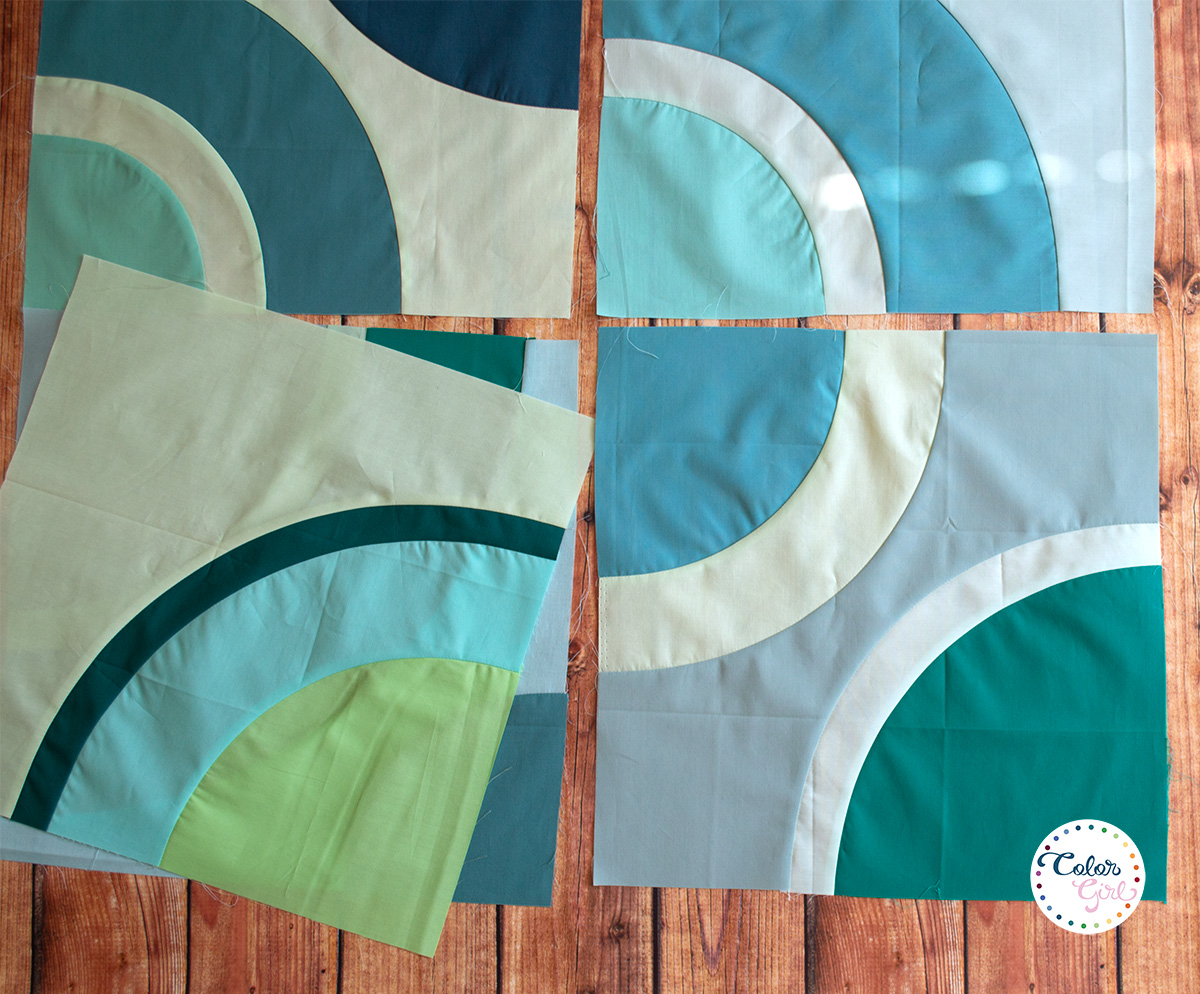 how to sew curved piecing quilts class with color girl quilts
