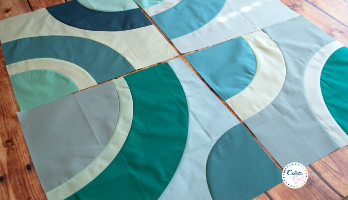 how to sew curved piecing quilts class with color girl quilts