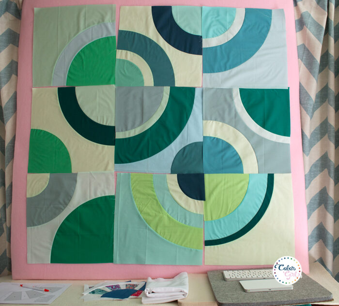 how to sew curved piecing quilts class with color girl quilts