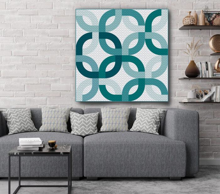 ombre color wedding ring quilt pattern Metro by Color girl Quilts