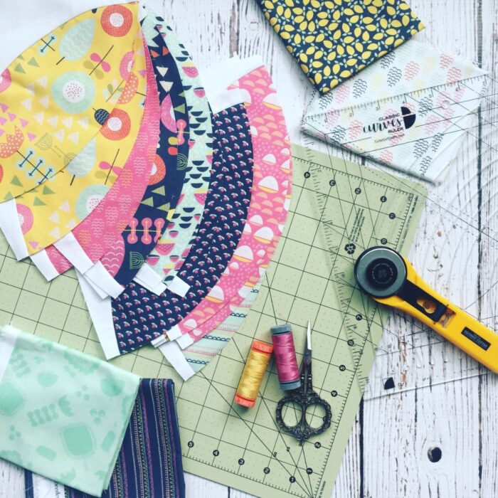 scrappy orange peel quilt by colorgirlquilts