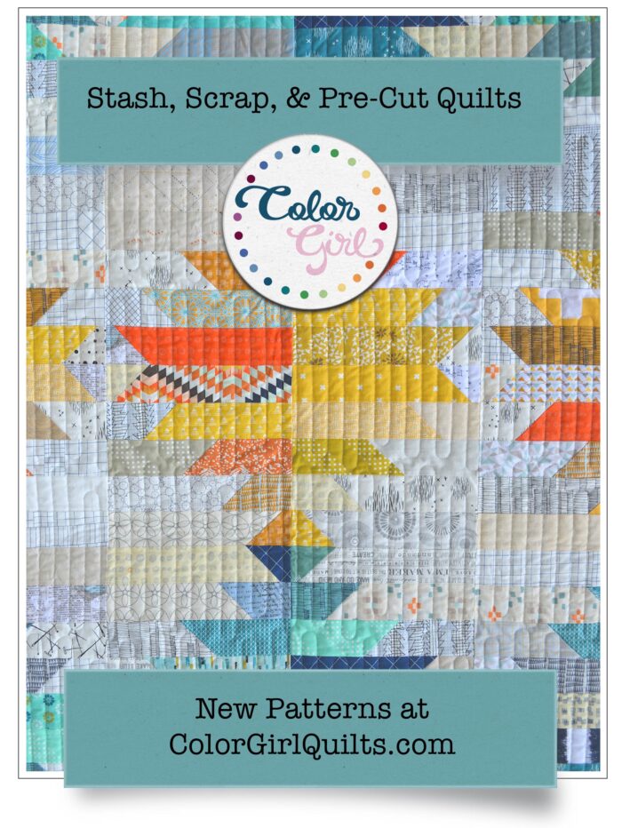 easy to sew scrap and pre cut pattern by color girl quilts