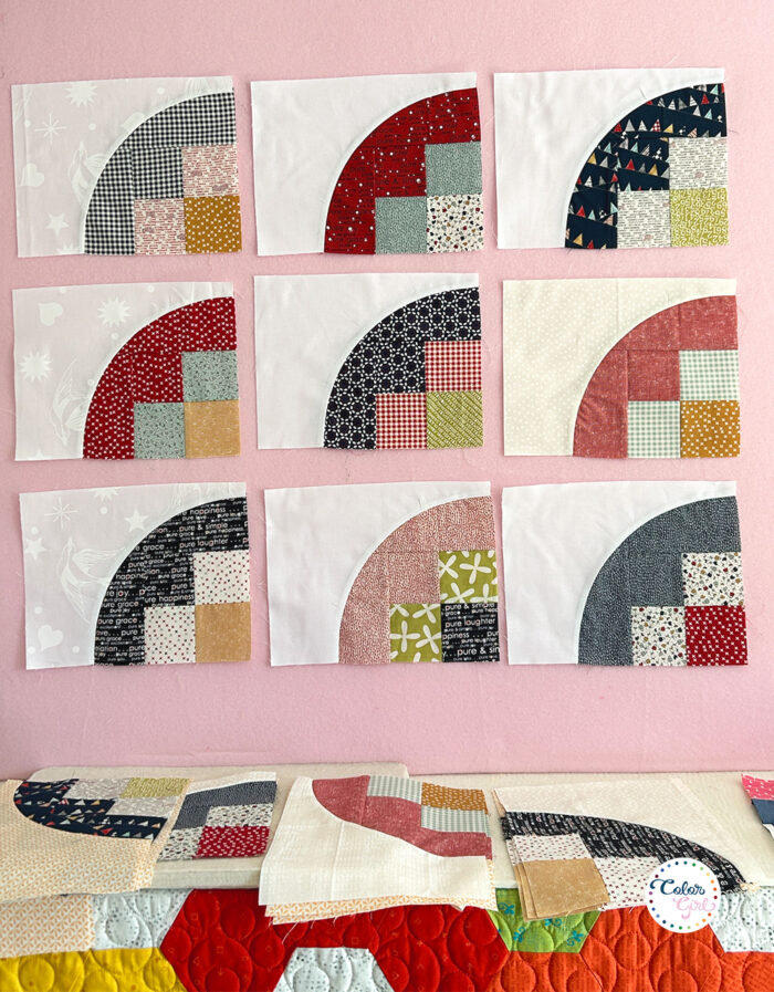 granny square quilt pattern by Color girl Quilts
